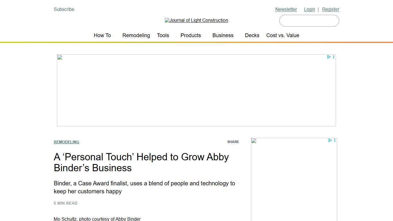 A 'Personal Touch' Helped to Grow Abby Binder's Business